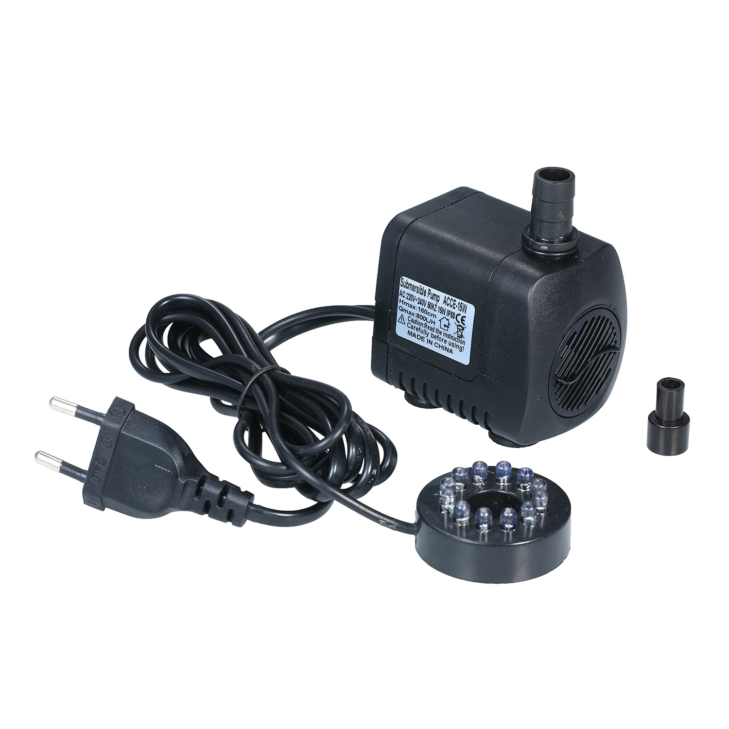Aquarium Fish Light - LED Light Submersible Pump 800L/H Ultra-Quiet