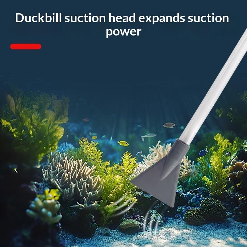 Gravel Vacuum Cleaner - Leakproof Fish Tank Siphon Water Changer