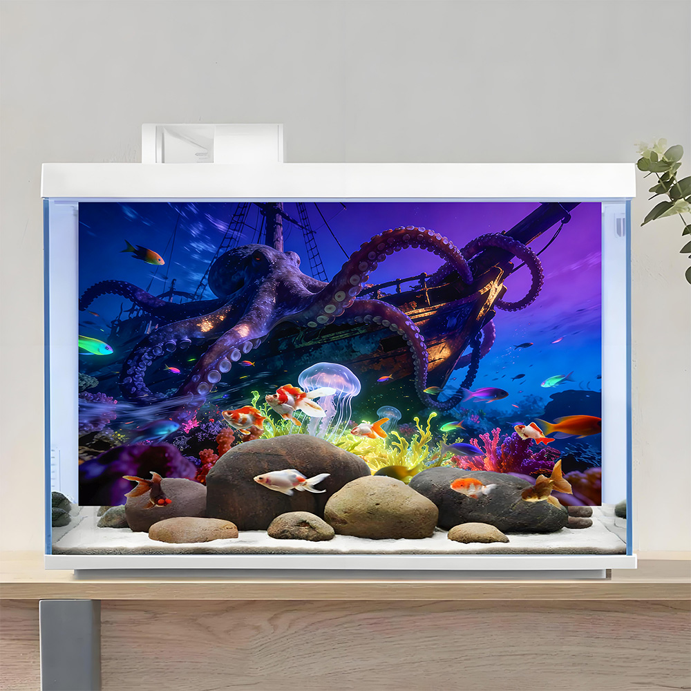 Aquarium Background Sticker, O - огляд і ціна Aquarium Fish Paradise