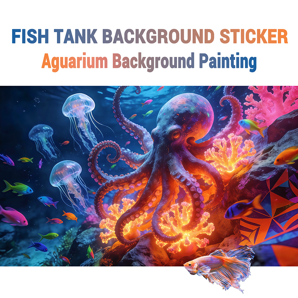 Aquarium Background Sticker,Oc - огляд і ціна Aquarium Fish Paradise