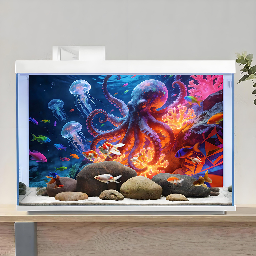 Aquarium Background Sticker,Oc - огляд і ціна Aquarium Fish Paradise