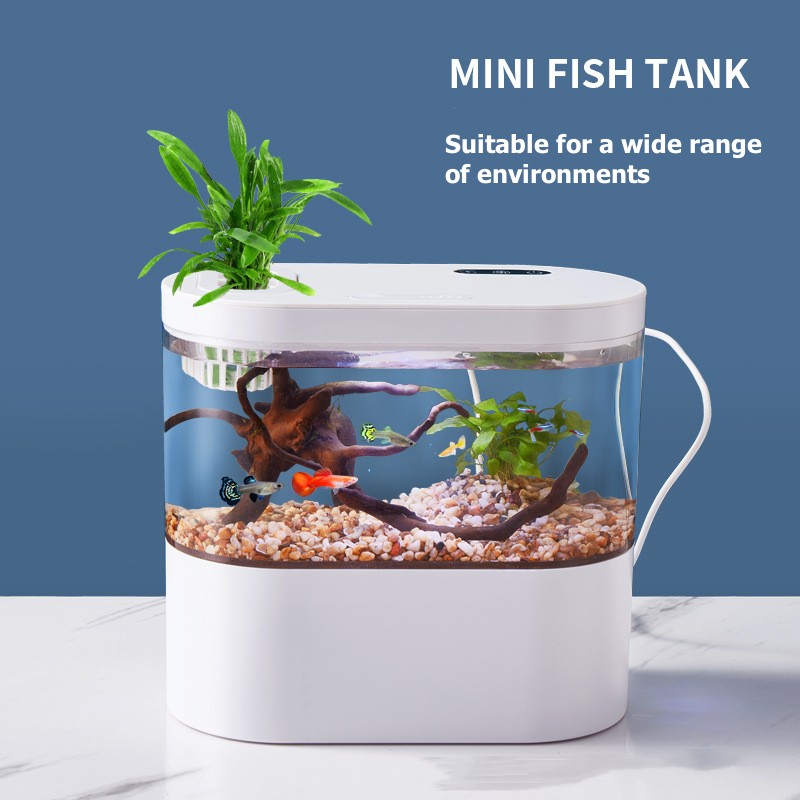 Mini Desktop Aquarium Fish Tan - огляд і ціна Aquarium Goldfish