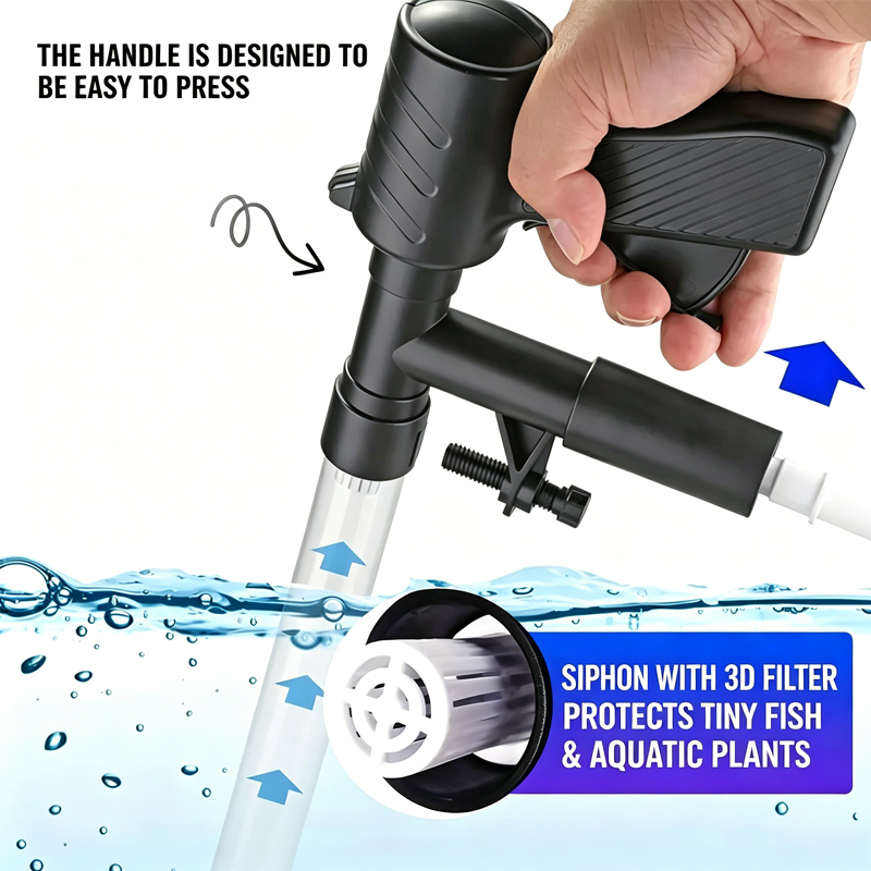 Aquarium Fish Tank Water Chang - огляд і ціна Gravel Vacuum Cleaner