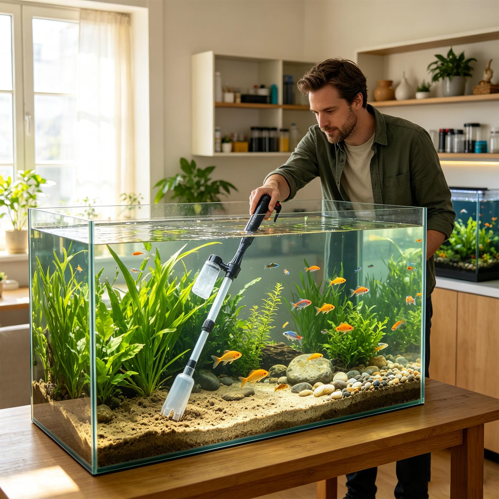 Aquarium Vacuum Adjustable Tel - огляд і ціна Gravel Vacuum Cleaner