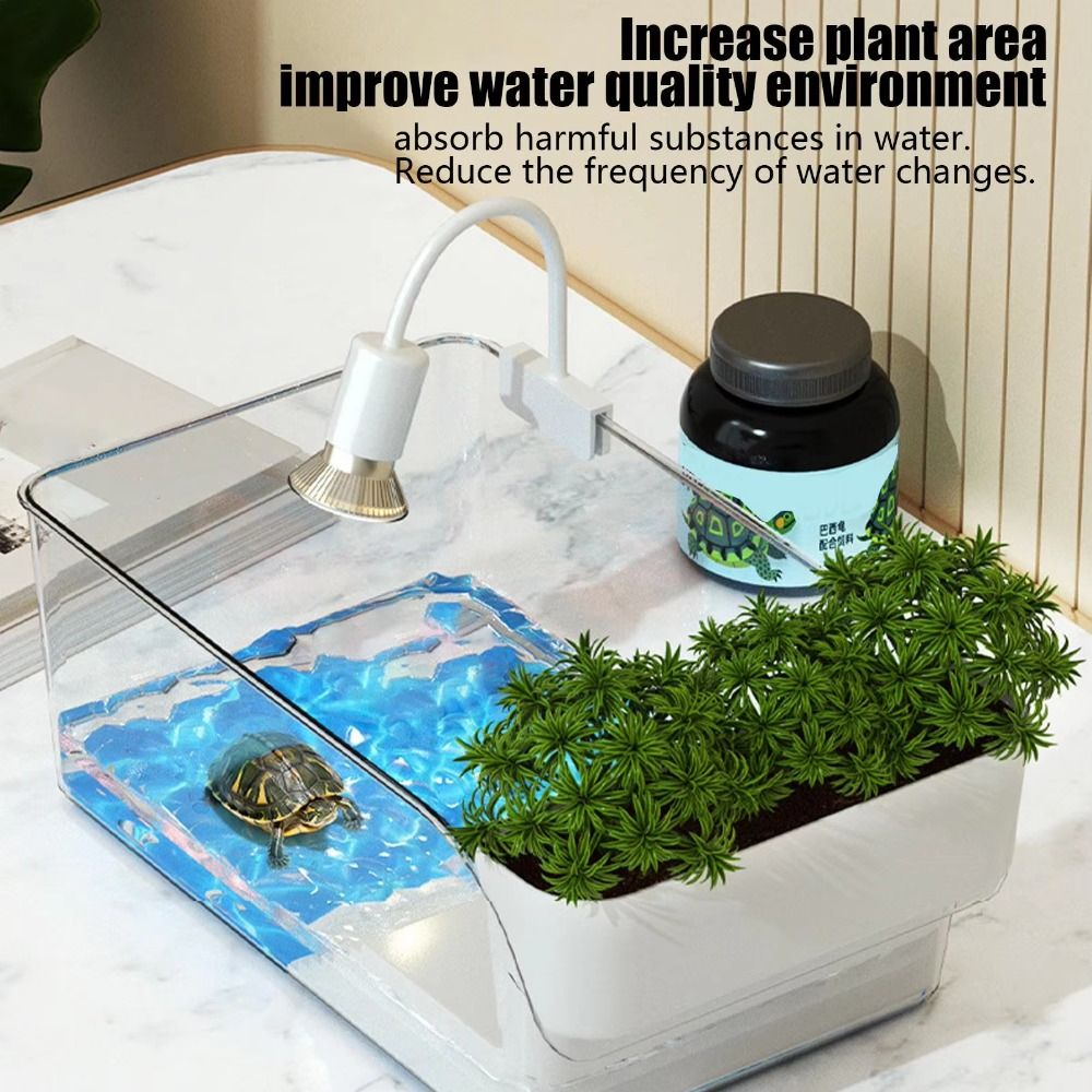 Transparent Turtle Tank with B - огляд і ціна Aquarium Goldfish