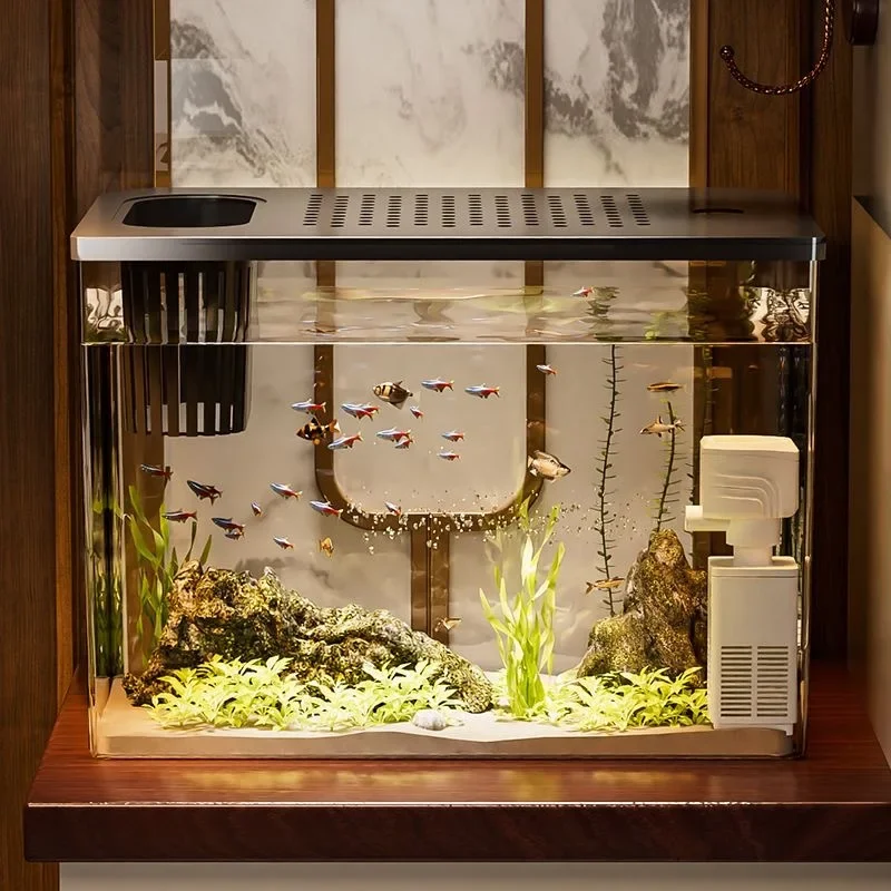 PET+ABS Fish Tank New Transpar - огляд і ціна Aquarium Goldfish